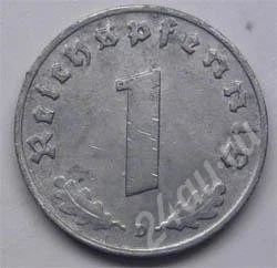 Лот: 203600. Фото: 1. Германия. 3-й Рейх. 1 рейх пфенниг... Германия и Австрия
