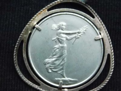 Лот: 5854488. Фото: 1. Медаль спортивная-1, 4 гр., серебро. Броши