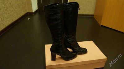 Лот: 2195559. Фото: 1. Сапоги зима.Италия.Новые.Натуральная... Сапоги