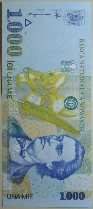 Лот: 4817065. Фото: 1. Румыния 1 000 лей 1998, в обороте... Европа