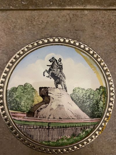 Лот: 18683070. Фото: 1. Шкатулка. Пудреница. Ленэмальер... Предметы интерьера и быта