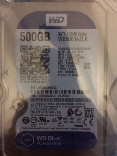 Лот: 12955579. Фото: 1. Жесткий диск 500Gb WD SATA-III... Жёсткие диски