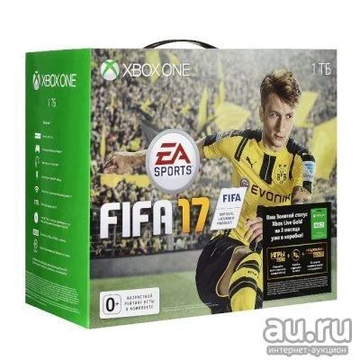 Лот: 8942885. Фото: 1. Microsoft Xbox One 1 ТБ + FIFA... Игровые приставки, консоли