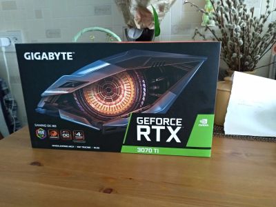 Лот: 17804818. Фото: 1. Gigabite geforce RTX 3070TI gaming... Видеокарты