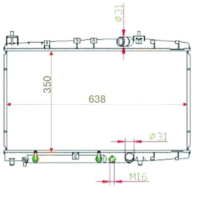 Лот: 3717680. Фото: 1. Радиатор toyota probox/succeed... Двигатель и элементы двигателя