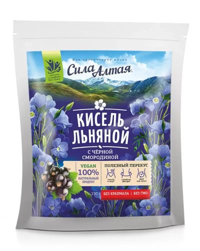 Лот: 12963462. Фото: 1. Кисель льняной с черной смородиной... Напитки