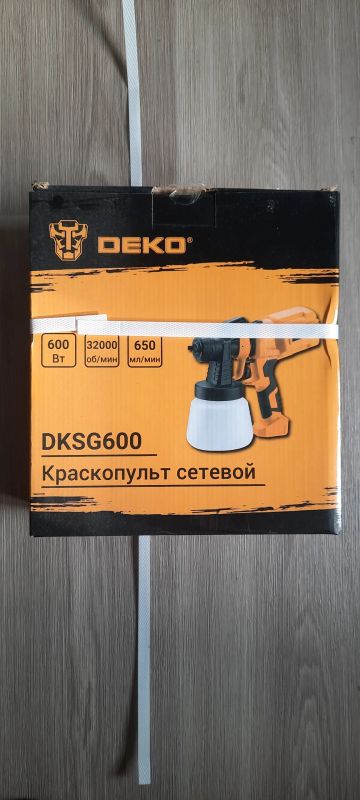Лот: 25728420. Фото: 1. Краскопульт сетевой deko dksg600... Электроинструмент