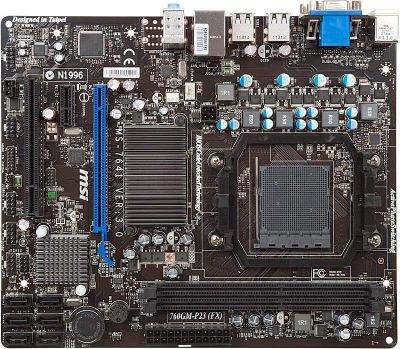 Лот: 19338957. Фото: 1. MSI 760gm-p23 (fx) AM3+ | 2*DDR3... Материнские платы