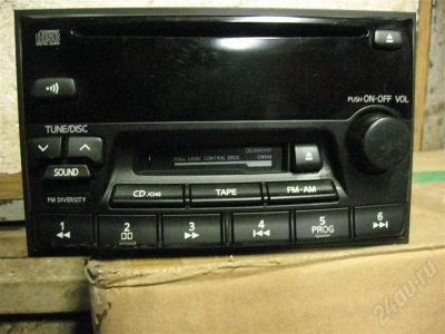 Лот: 348485. Фото: 1. Штатная магнитола c CD от Nissan... Автомагнитолы