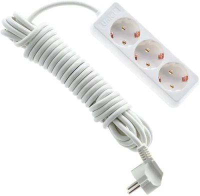 Лот: 25618305. Фото: 1. Удлинитель Uniel S-GCD3-7 White. Удлинители, тройники, сетевые фильтры