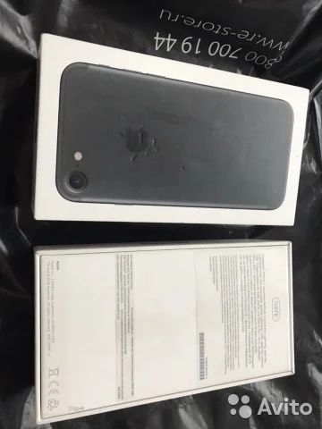 Лот: 11598391. Фото: 1. Коробка iPhone 7 128gb black. Коробки, инструкции