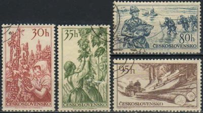 Лот: 20268198. Фото: 1. 1956. Чехословакия. Национальные... Марки