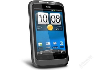 Лот: 2998756. Фото: 1. Смартфон HTC Wildfire S grey. Смартфоны