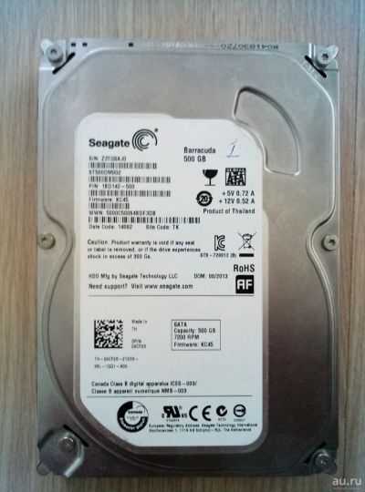 Лот: 13349075. Фото: 1. Жесткий диск Seagate Desktop ST500DM002... Жёсткие диски