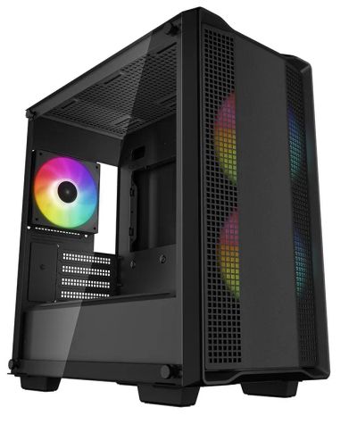 Лот: 20966572. Фото: 1. Корпус DeepCool CC360 ARGB ( закалённое... Корпуса, блоки питания
