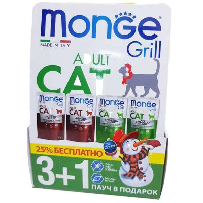 Лот: 16195063. Фото: 1. Monge Grill Cаt (Монж) консервы... Корма