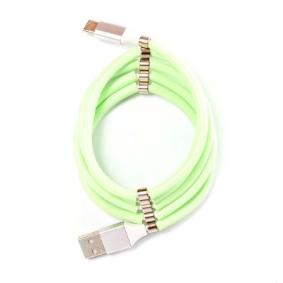 Лот: 19011669. Фото: 1. Кабель Type-C - USB - Зелёный. Дата-кабели, переходники