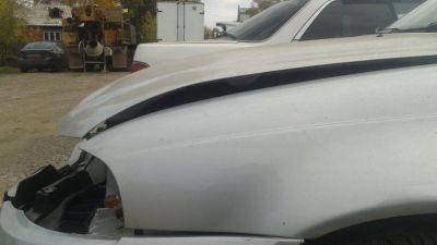 Лот: 11287920. Фото: 1. Капот + усилитель бампера Daewoo... Кузов