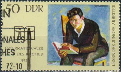 Лот: 25019821. Фото: 1. 1972. ГДР. Международный год книги... Марки
