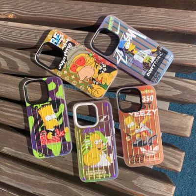 Лот: 20887745. Фото: 1. Чехол iPhone 14 Pro Max IMD Симпсоны... Чехлы, бамперы