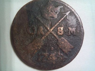 Лот: 14481167. Фото: 1. Монета Швеции 1 эре SM, 1740 год. Европа