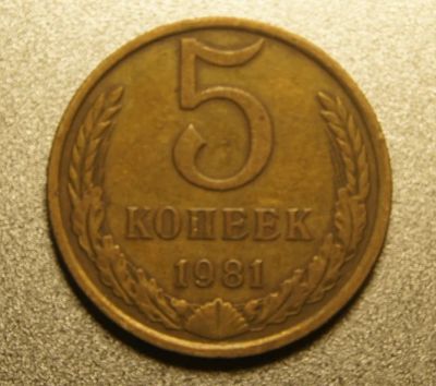 Лот: 9700731. Фото: 1. 5 копеек 1981 (d.A184). Россия и СССР 1917-1991 года