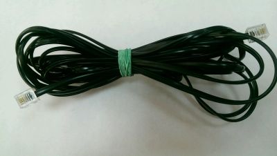 Лот: 7558350. Фото: 1. телефонный кабель (шнур) 5м... Провода, кабели