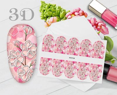 Лот: 11481632. Фото: 1. Слайдер-дизайн 3D - 3DCR109 Malgrat... Украшения, дизайн ногтей