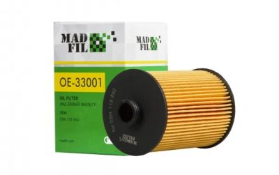 Лот: 19925054. Фото: 1. Фильтр масляный Madfil OE-33001. Расходные материалы