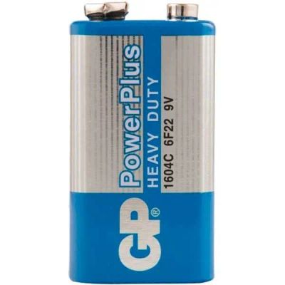 Лот: 22151217. Фото: 1. GP 6F22 (10) POWER PLUS. Батарейки, аккумуляторы, элементы питания