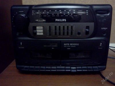 Лот: 1229179. Фото: 1. Philips aw7760 (Магнитола без... Музыкальные центры, магнитолы