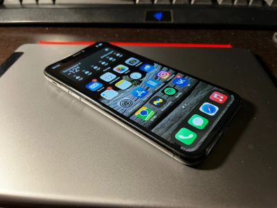 Лот: 18381818. Фото: 1. iPhone X 256gb + Apple Leather... Смартфоны