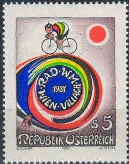 Лот: 16386927. Фото: 1. 1987. Австрия. Чемпионат мира... Марки