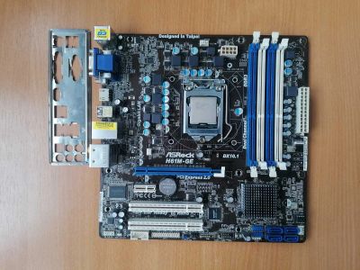 Лот: 19347773. Фото: 1. Материнская плата Asrock H61M-GE... Материнские платы