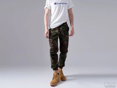 Лот: 12244242. Фото: 1. Джоггеры Supreme x Champion (11188... Брюки, джинсы, шорты