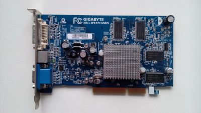 Лот: 6563384. Фото: 1. AGP Gigabyte GV-R955128D (ATI... Видеокарты