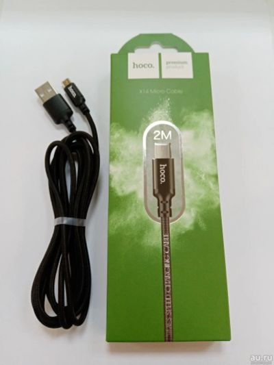 Лот: 16699737. Фото: 1. Кабель Hoco X14 USB Type A - microUSB... Дата-кабели, переходники