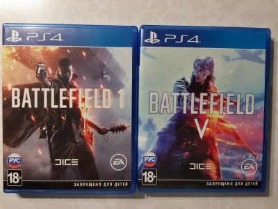 Лот: 14375637. Фото: 1. Battlefield 1 + battlefield 5. Игры для консолей