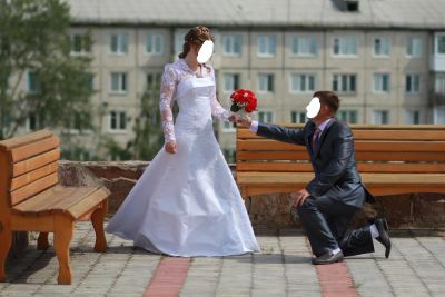 Лот: 4509474. Фото: 1. Красивое свадебное платье!!!. Свадебные платья