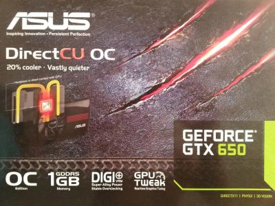 Лот: 5164238. Фото: 1. видеокарта Asus Geforce GTX650. Видеокарты