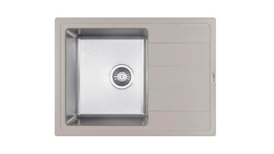 Лот: 23774865. Фото: 1. Мойка Комби 650, цвет Грей. Мойки кухонные