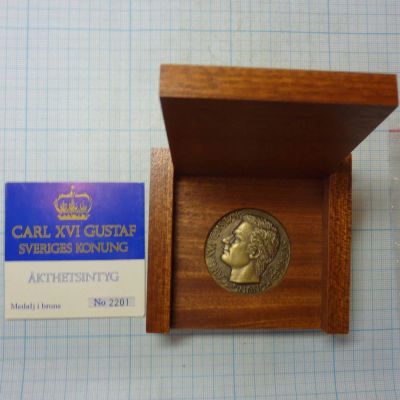 Лот: 10068437. Фото: 1. Швеция 1973 Медаль Король Карл... Памятные медали