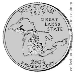 Лот: 11308230. Фото: 1. США 25 центов 2004 года. Серии... Америка