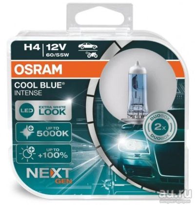 Лот: 18405007. Фото: 1. Лампа H4 Osram 12В 60/55Вт Белый... Электроприборы для автомобиля