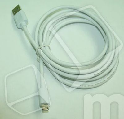 Лот: 18912748. Фото: 1. Кабель USB - MicroUSB (2 м.) Белый. Дата-кабели, переходники