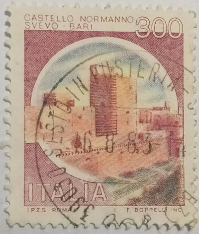 Лот: 25517739. Фото: 1. Марки_Италии, Серия: Замки, Бари... Марки