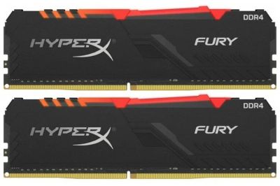 Лот: 18832416. Фото: 1. Hyperx Fury Black RGB 3200 MHz... Оперативная память