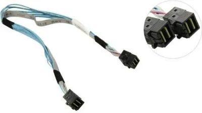 Лот: 20126598. Фото: 1. Кабель интерфейсный 0.35m Mini-SAS... Другое (серверы, схд)