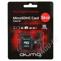 Лот: 2244051. Фото: 1. micro SD Qumo 16gb class 10 или... Карты памяти