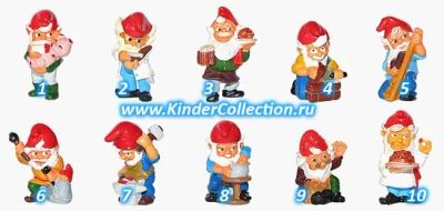 Лот: 7120789. Фото: 1. Киндер.Гномы мастеровые (1992). Игрушки